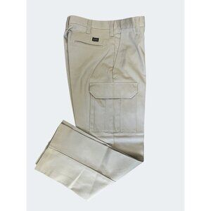 Cintas ComfortFlex Mens Work Beige Cargo Pants Size 30X30